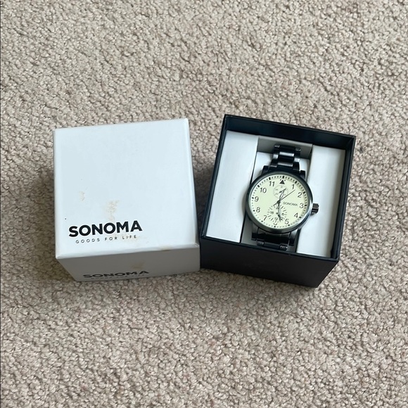 Sonoma Other - Sonoma Men's Watch - Black and Silver